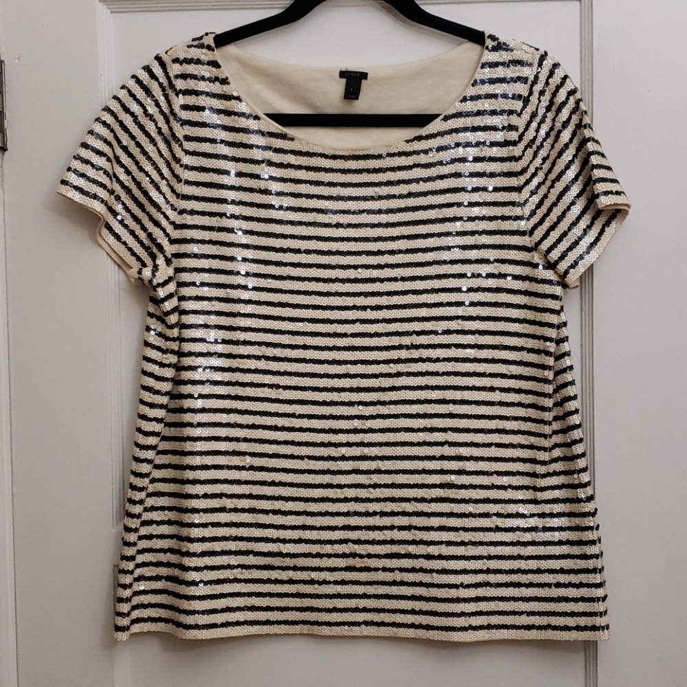 J. Crew Sequin Top